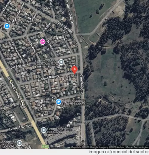 Vista satelital referencial