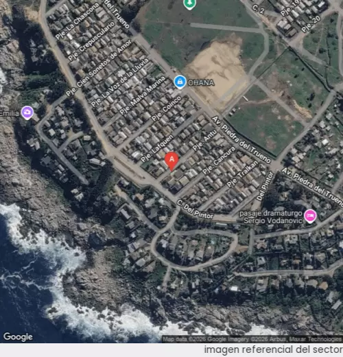 Vista satelital referencial