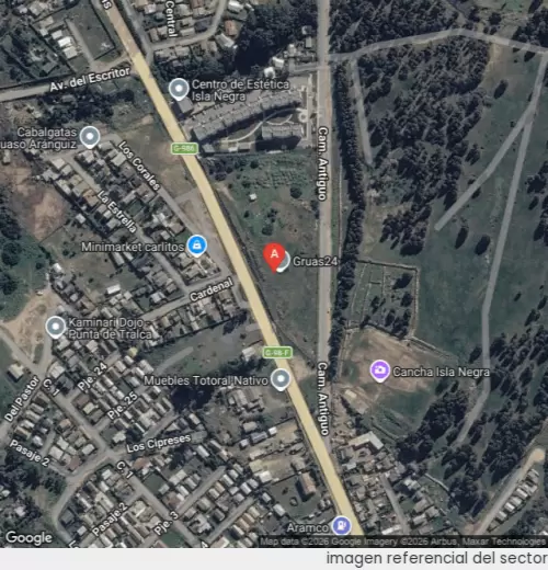 Vista satelital referencial