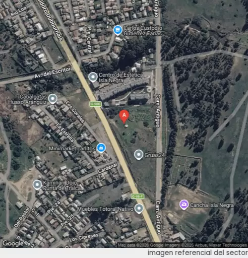Vista satelital referencial