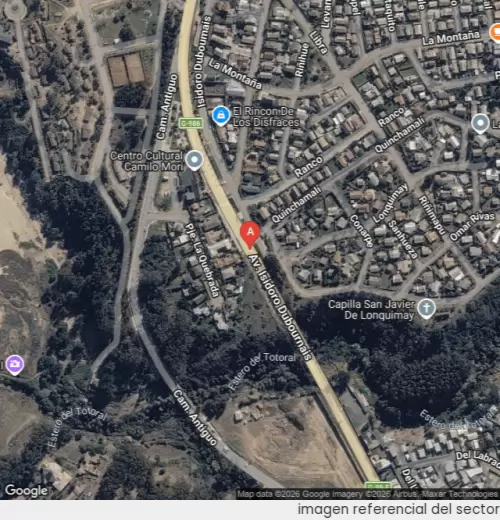 Vista satelital referencial