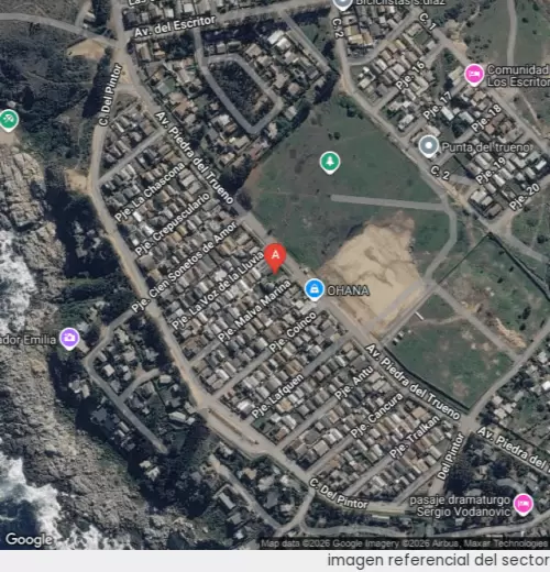 Vista satelital referencial