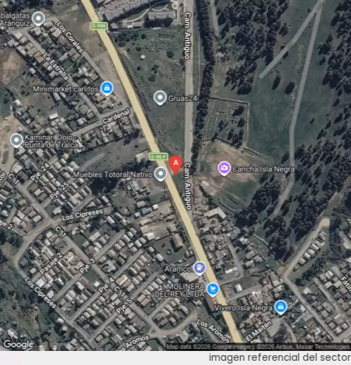 Vista satelital referencial