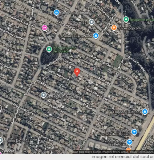 Vista satelital referencial