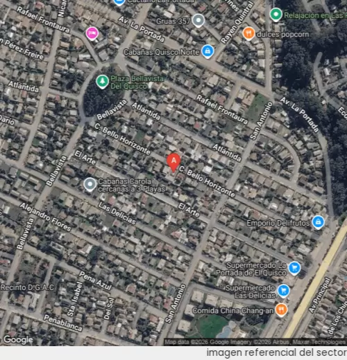 Vista satelital referencial