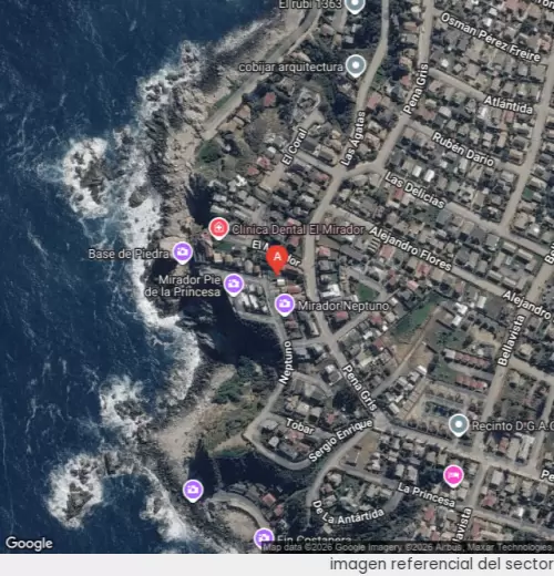 Vista satelital referencial
