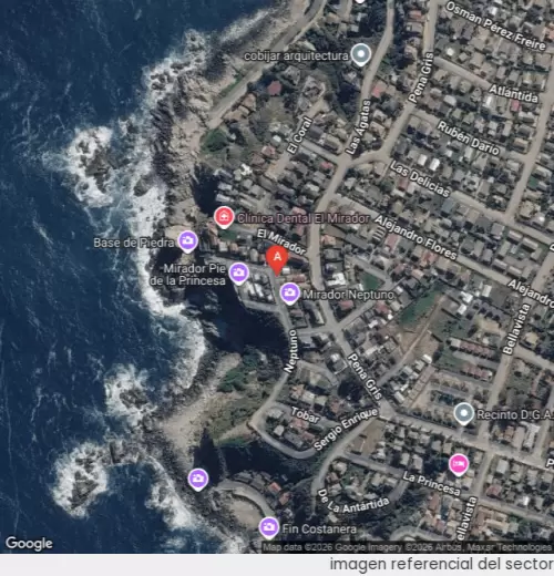 Vista satelital referencial