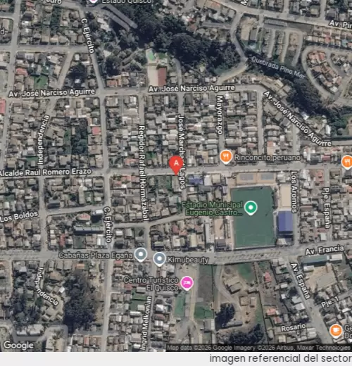 Vista satelital referencial