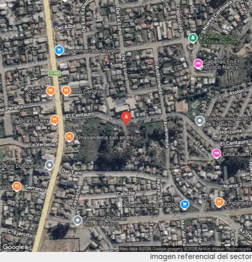 Vista satelital referencial