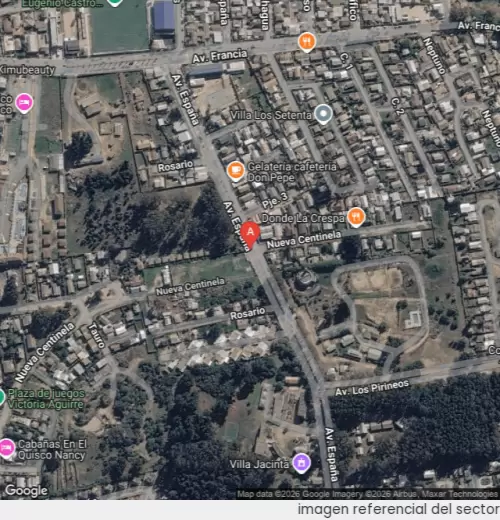 Vista satelital referencial