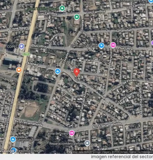 Vista satelital referencial