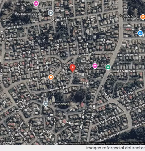 Vista satelital referencial