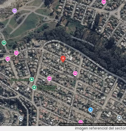 Vista satelital referencial