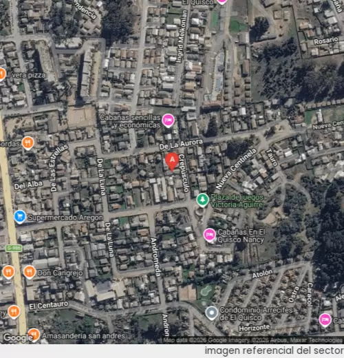 Vista satelital referencial