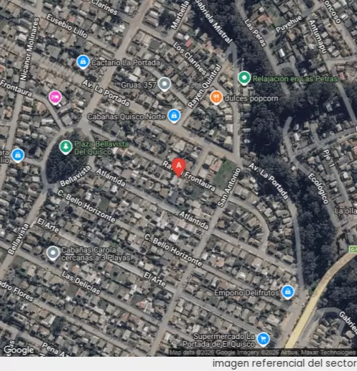 Vista satelital referencial