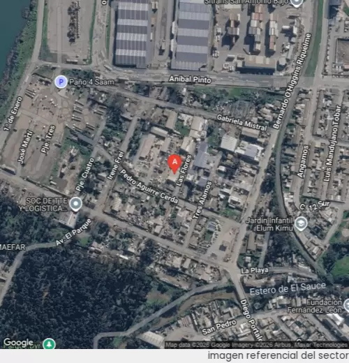 Vista satelital referencial