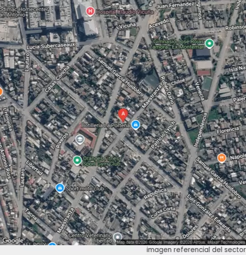 Vista satelital referencial