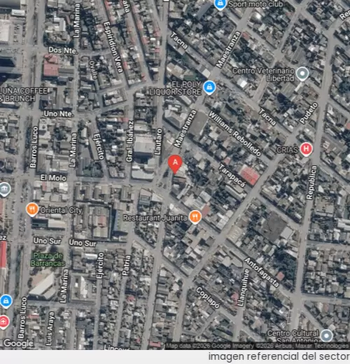Vista satelital referencial