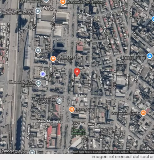 Vista satelital referencial