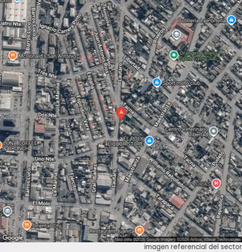 Vista satelital referencial