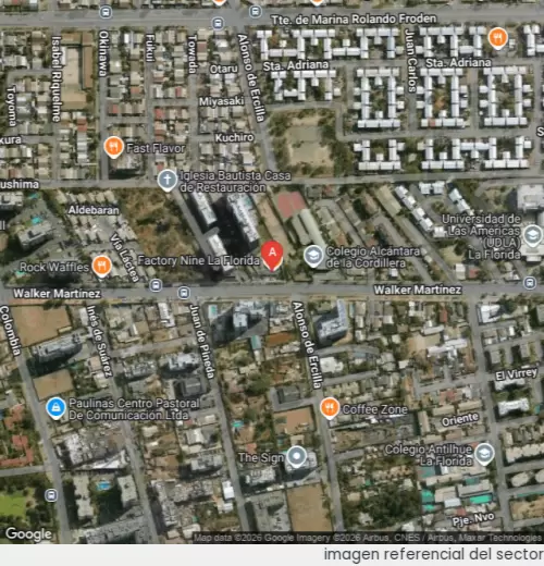 Vista satelital referencial