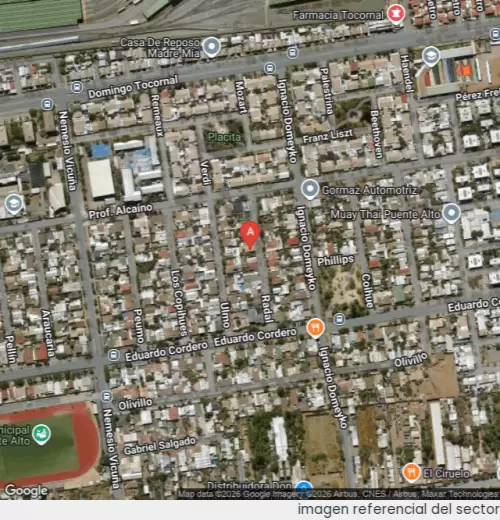 Vista satelital referencial