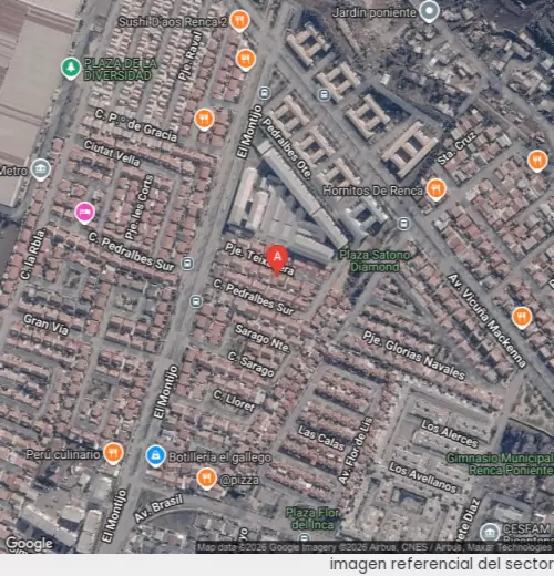 Vista satelital referencial