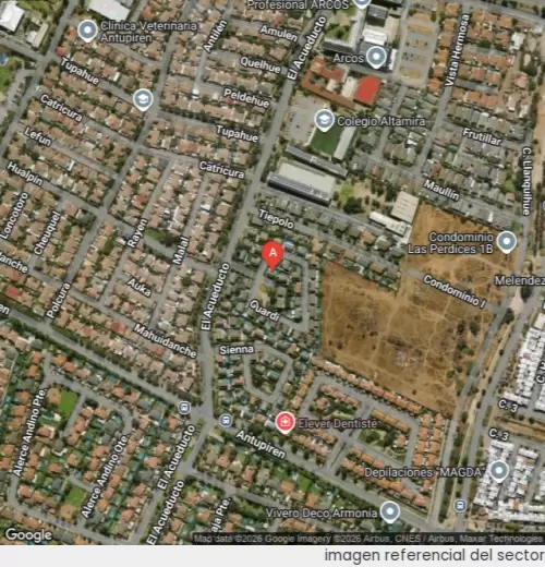 Vista satelital referencial