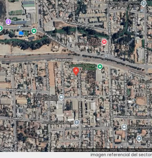 Vista satelital referencial