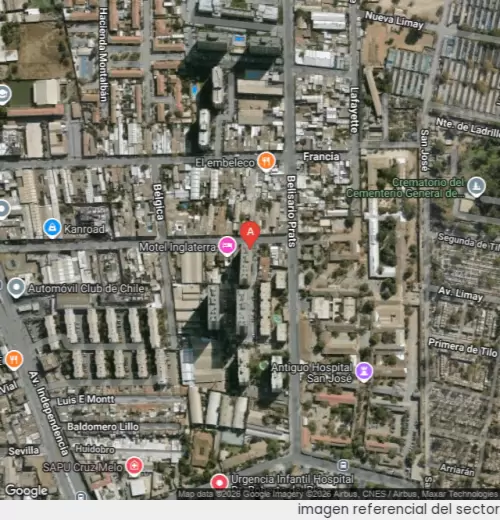 Vista satelital referencial