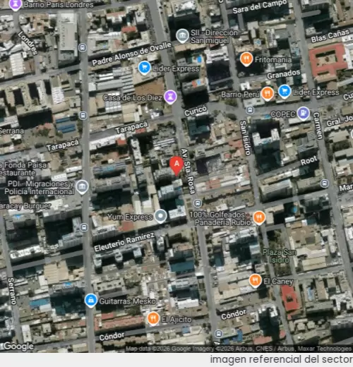 Vista satelital referencial