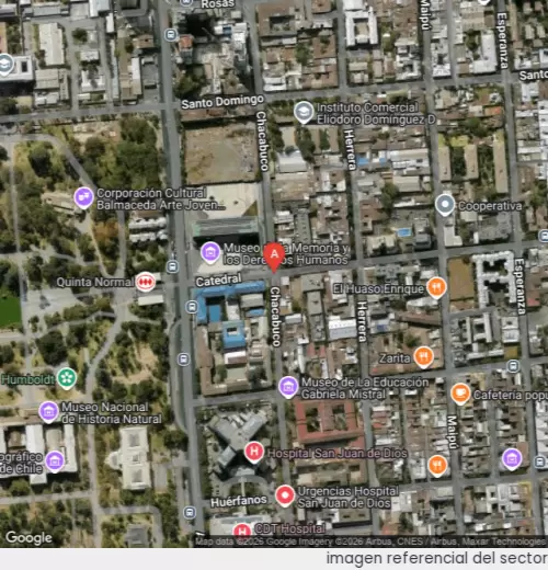Vista satelital referencial