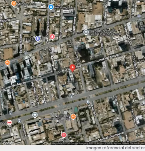 Vista satelital referencial