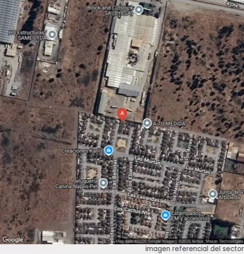 Vista satelital referencial