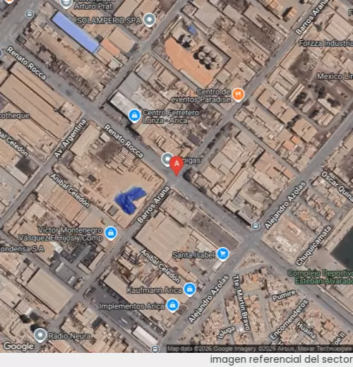 Vista satelital referencial