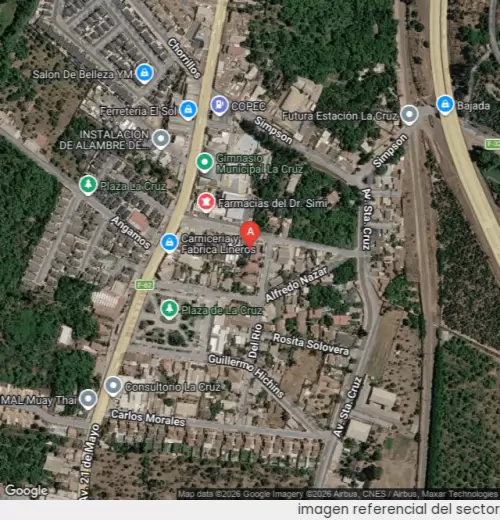 Vista satelital referencial