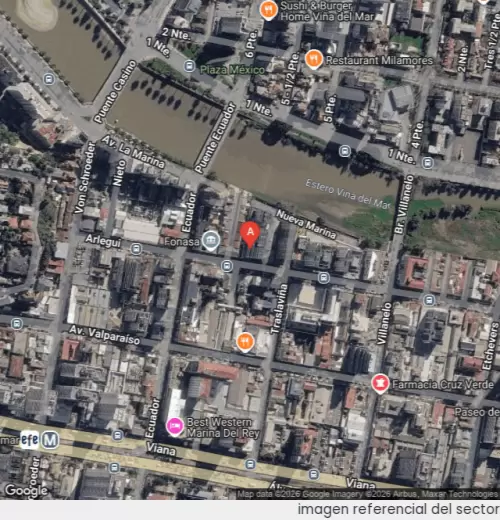 Vista satelital referencial