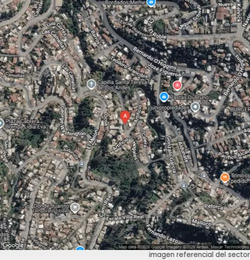 Vista satelital referencial