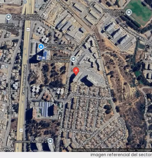 Vista satelital referencial