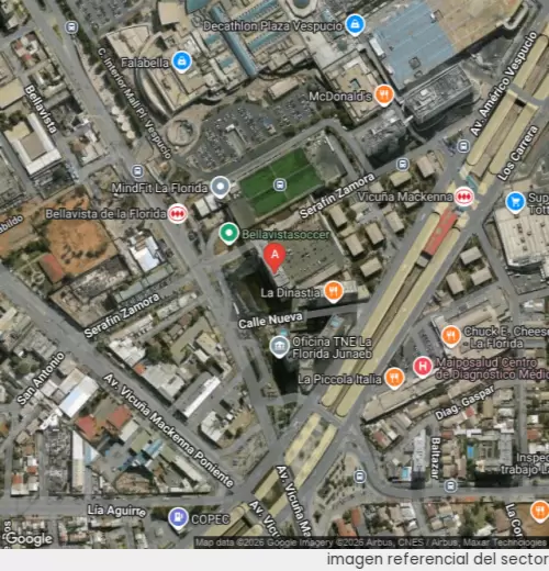 Vista satelital referencial