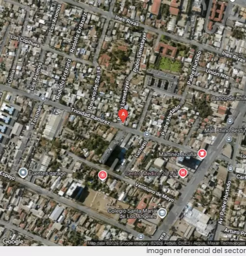 Vista satelital referencial