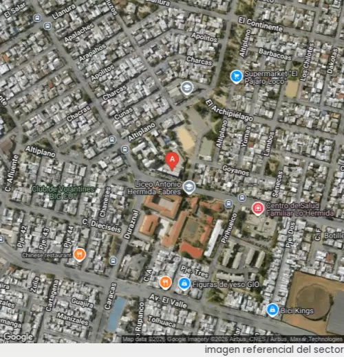 Vista satelital referencial