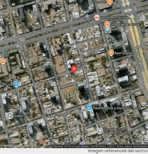 Vista satelital referencial