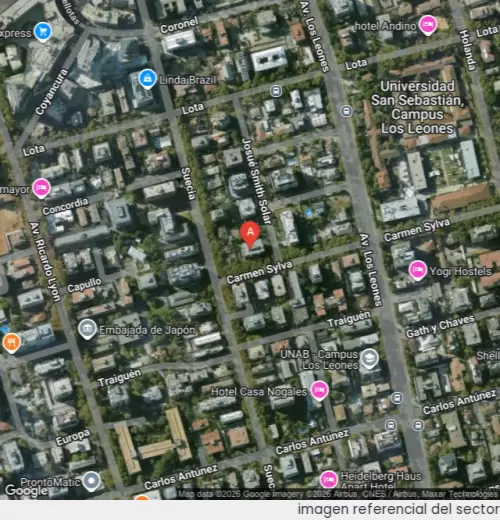 Vista satelital referencial