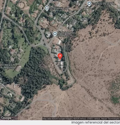 Vista satelital referencial