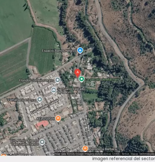 Vista satelital referencial