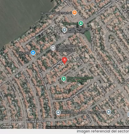 Vista satelital referencial