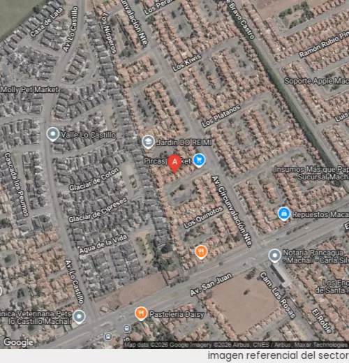 Vista satelital referencial