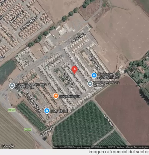 Vista satelital referencial