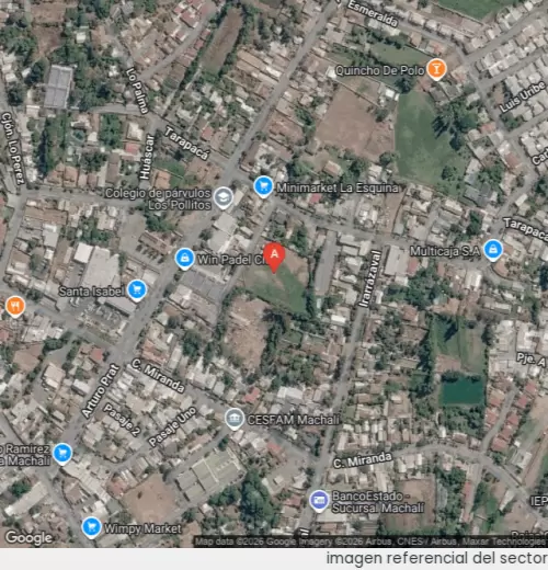 Vista satelital referencial